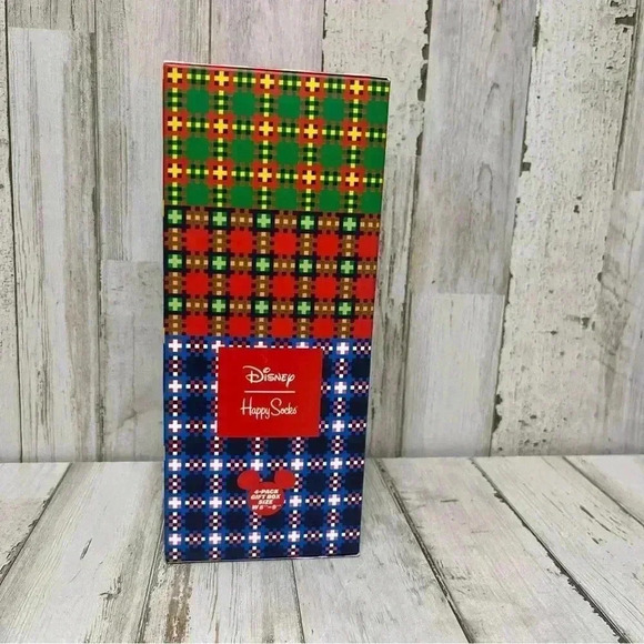 NEW HAPPY SOCKS X Disney Christmas Socks 4PK Gift Box Set - Picture 7 of 13